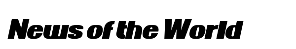News of the World font preview